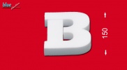 B betű 15 cm