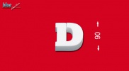 D betű 9 cm