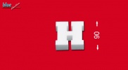 H betű 9 cm