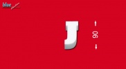 J betű 9 cm
