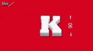 K betű 9 cm