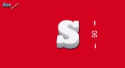 S betű 9 cm