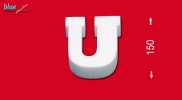 U betű 15 cm