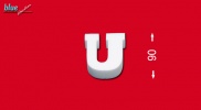 U betű 9 cm