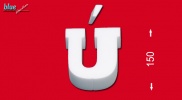 Ú betű 15 cm