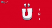 Ü betű 9 cm