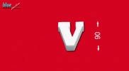 V betű 9 cm