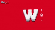 W betű 9 cm