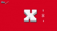 X betű 9 cm