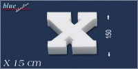 X betű 15 cm